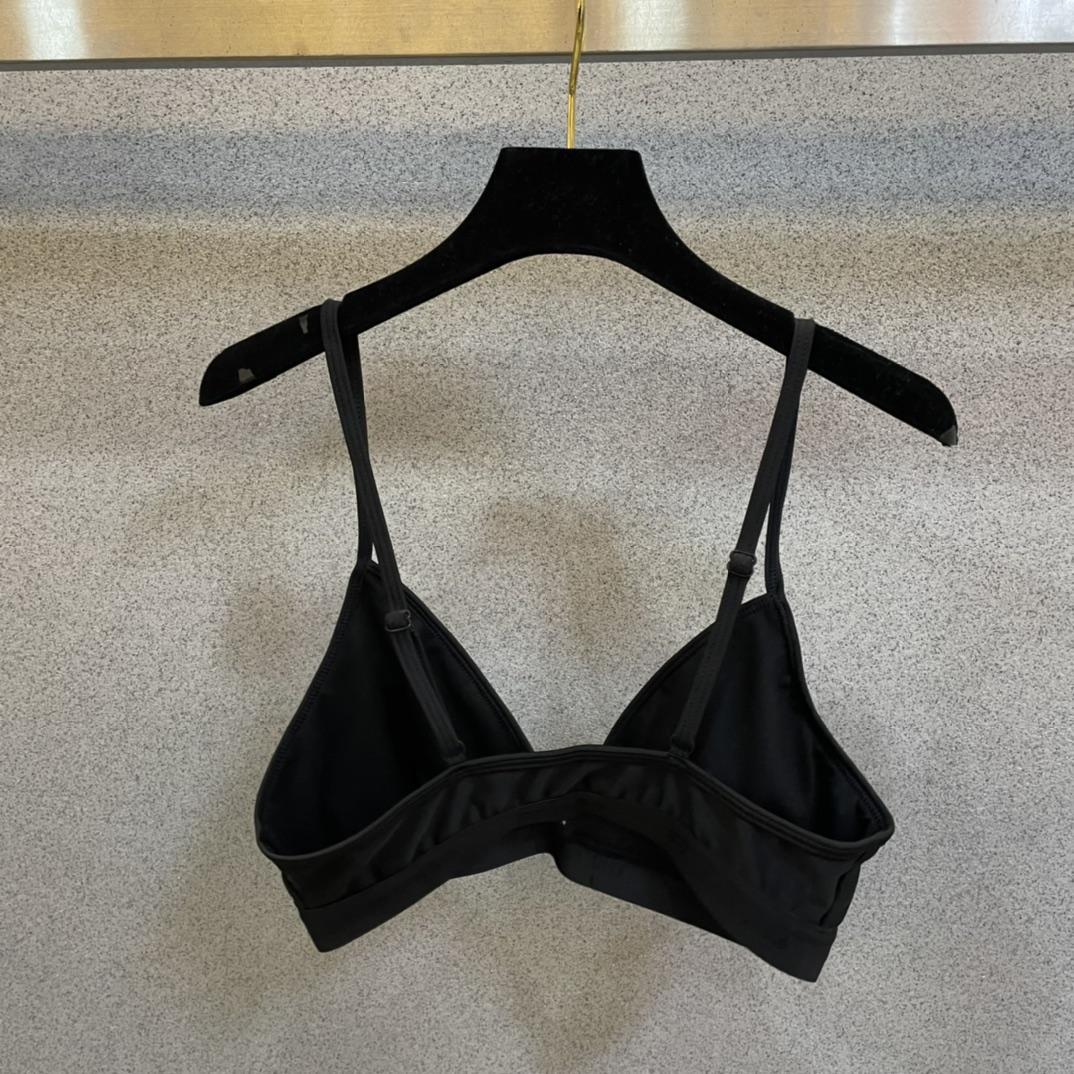 Balenciaga Sporty Bikini Set In Black - DesignerGu