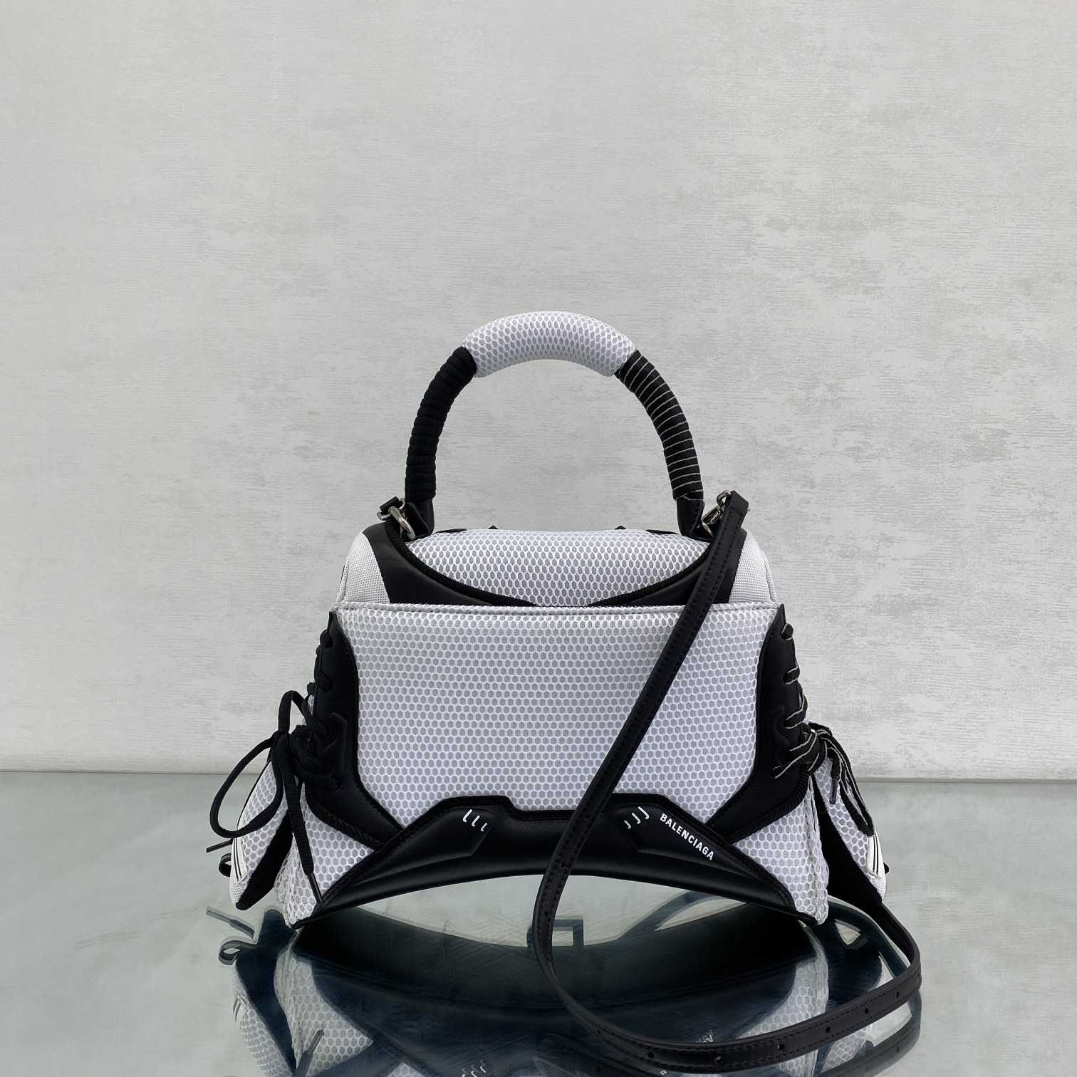 Balenciaga SneakerHead Medium Handbag In White/black - DesignerGu