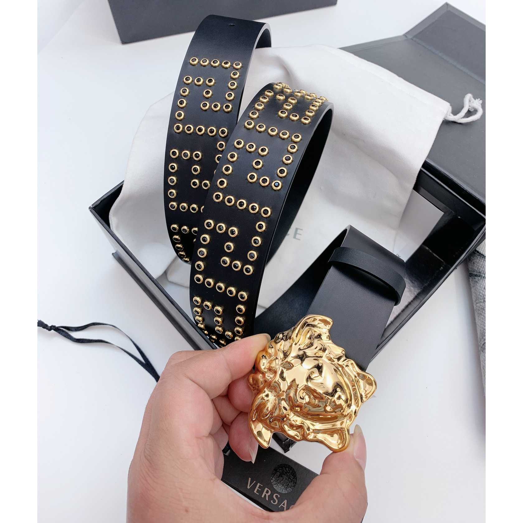 Versace Medusa Leathre Belt    40mm - DesignerGu