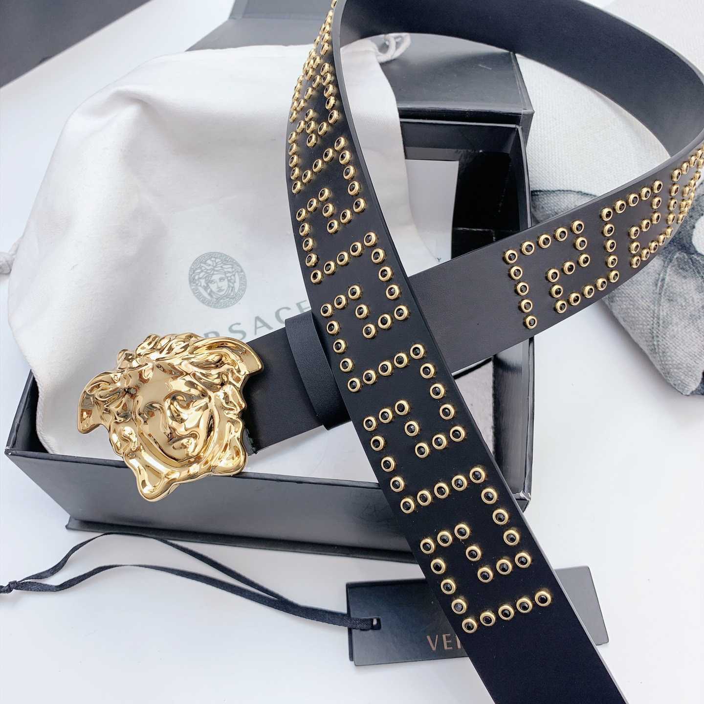 Versace Medusa Leathre Belt    40mm - DesignerGu