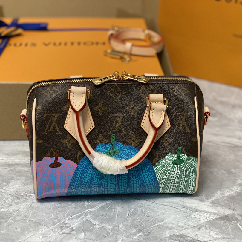 Louis Vuitton LV x YK Speedy Bandoulière 20  (20.5 x 13.5 x 12cm)       M46469 - DesignerGu