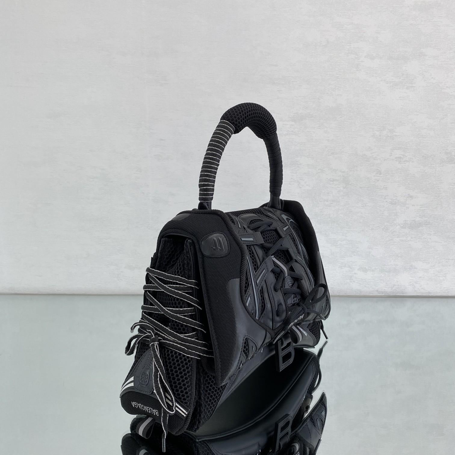 Balenciaga SneakerHead Medium Handbag In Black - DesignerGu