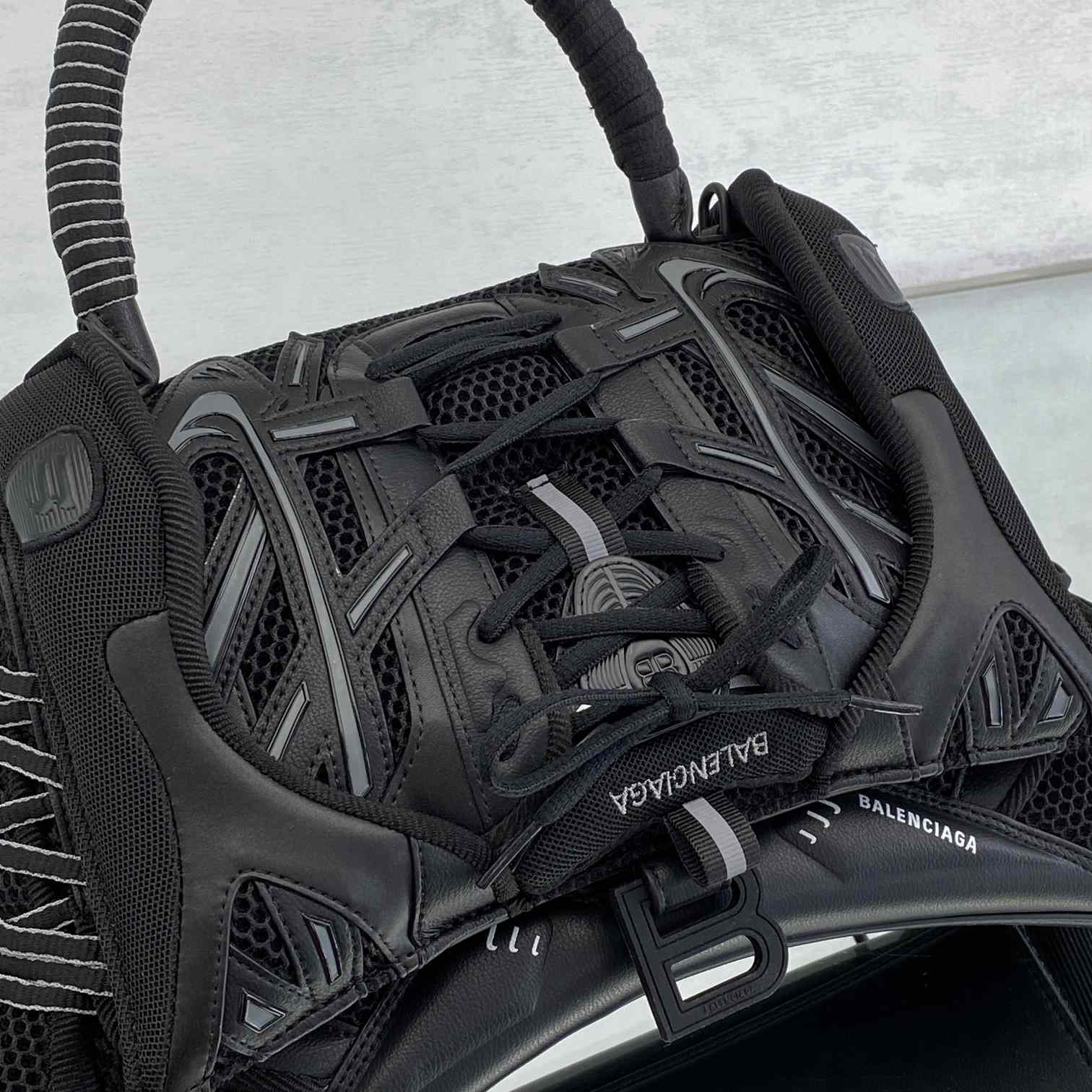 Balenciaga SneakerHead Medium Handbag In Black - DesignerGu