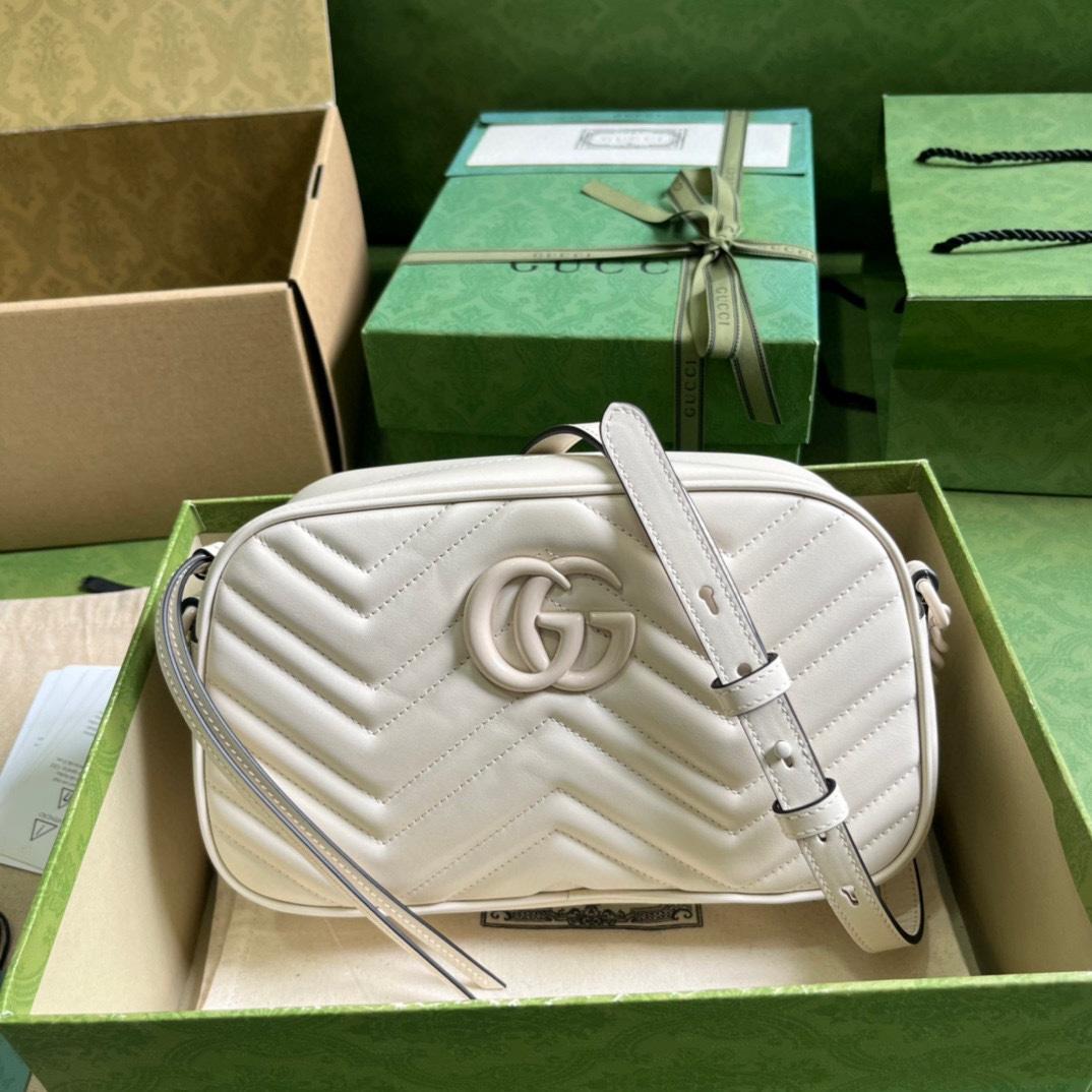 Gucci GG Marmont Matelassé Shoulder Bag(24*13*7cm) - DesignerGu