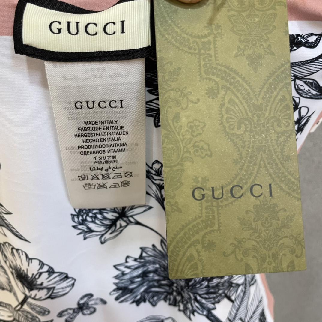 Gucci Visual Mood Reversible Tie-shoulder One Piece Swimsuit - DesignerGu