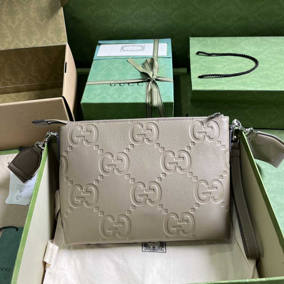 Gucci Jumbo GG Medium Messenger Bag(31-24.5-5cm) - DesignerGu