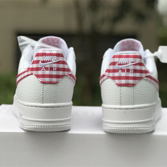 Nike Air Force 1 Low 'Red Gingham' Sneaker       DZ2784-101 - DesignerGu