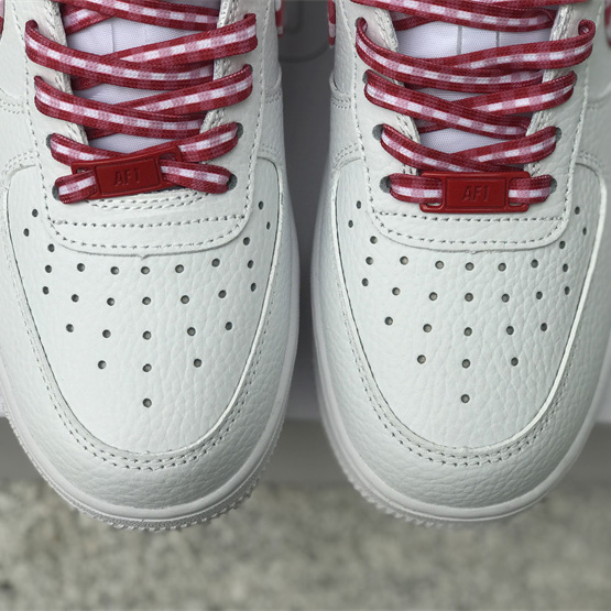 Nike Air Force 1 Low 'Red Gingham' Sneaker       DZ2784-101 - DesignerGu