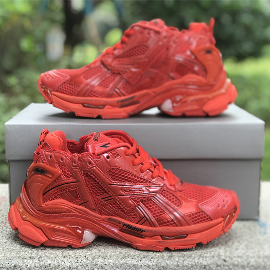 Balenciaga Runner Sneaker In Red - DesignerGu