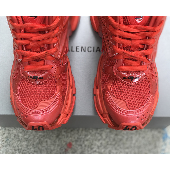 Balenciaga Runner Sneaker In Red - DesignerGu