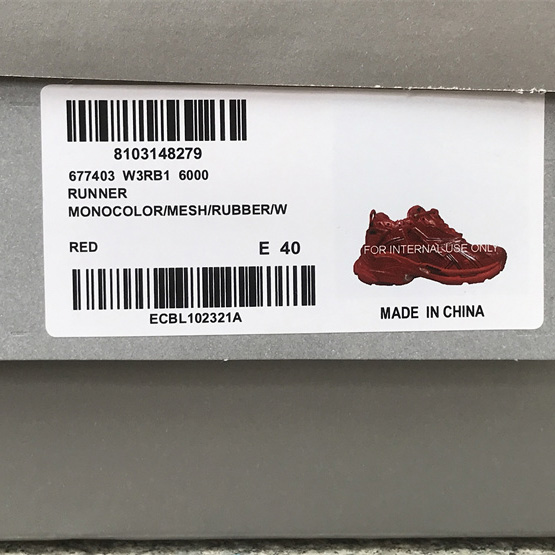 Balenciaga Runner Sneaker In Red - DesignerGu