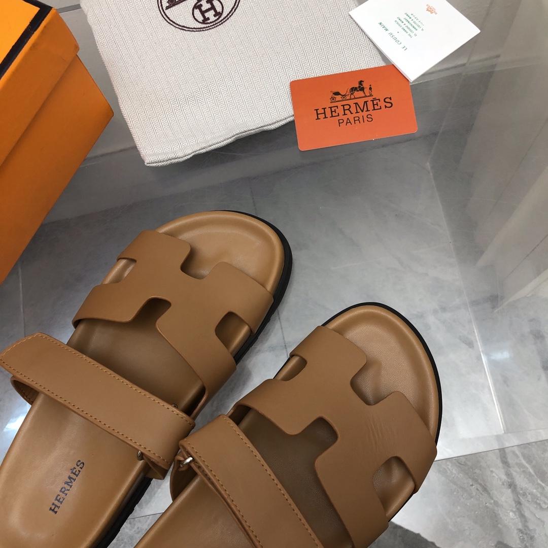 Hermes Authenticated Chypre Sandal Leather - DesignerGu