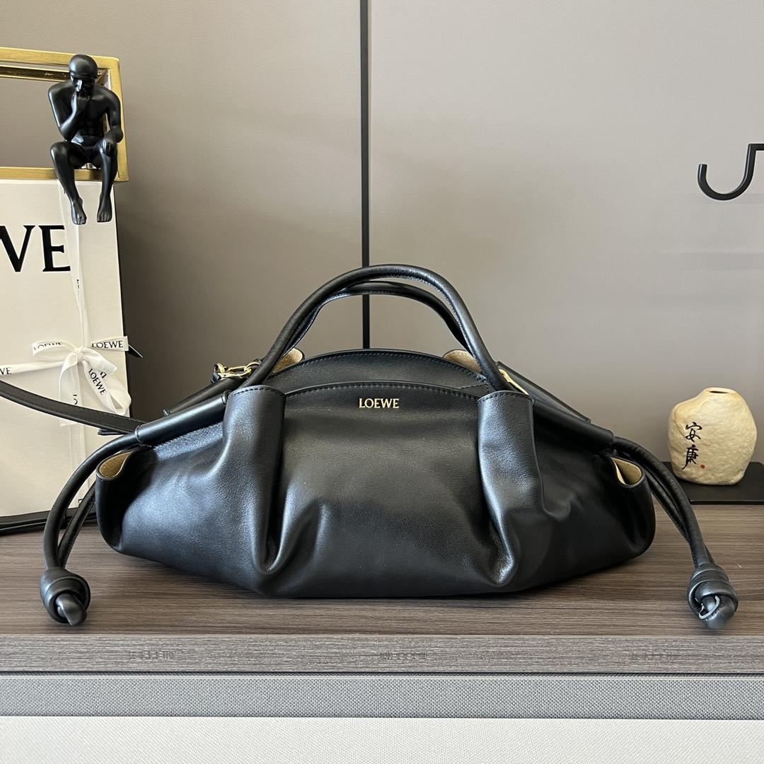 Loewe Paseo Bag In Shiny Nappa Calfskin - DesignerGu