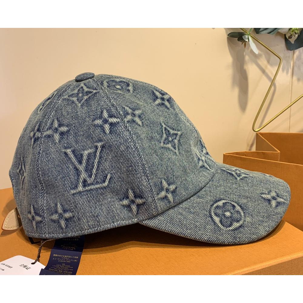 Louis Vuitton Monogram Washed Denim Cap - DesignerGu