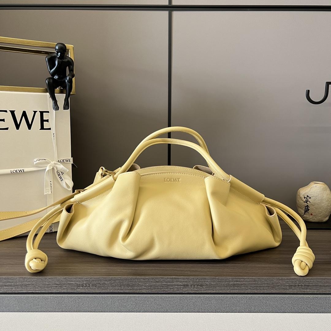 Loewe Paseo Bag In Shiny Nappa Calfskin - DesignerGu