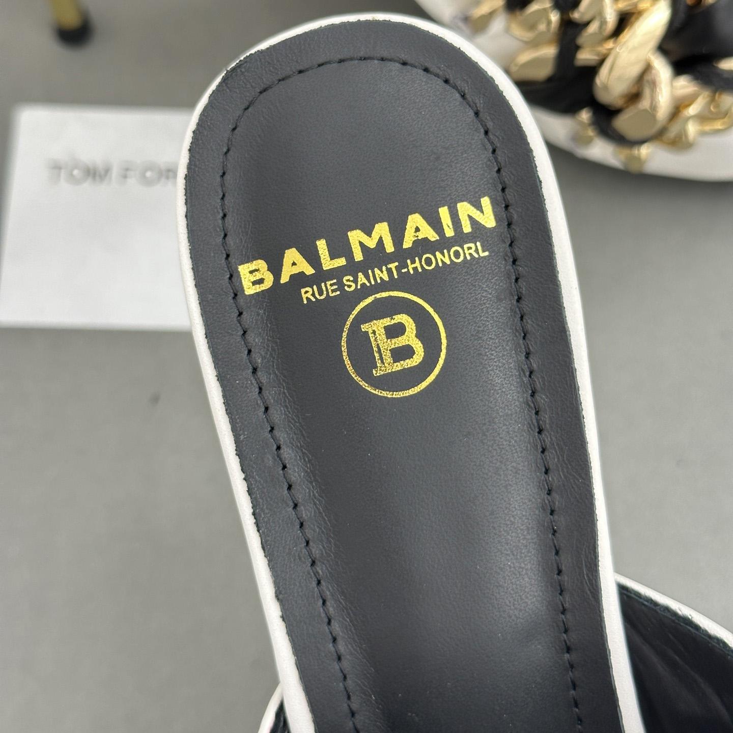 Balmain Chain-link Detail 110mm Pumps - DesignerGu