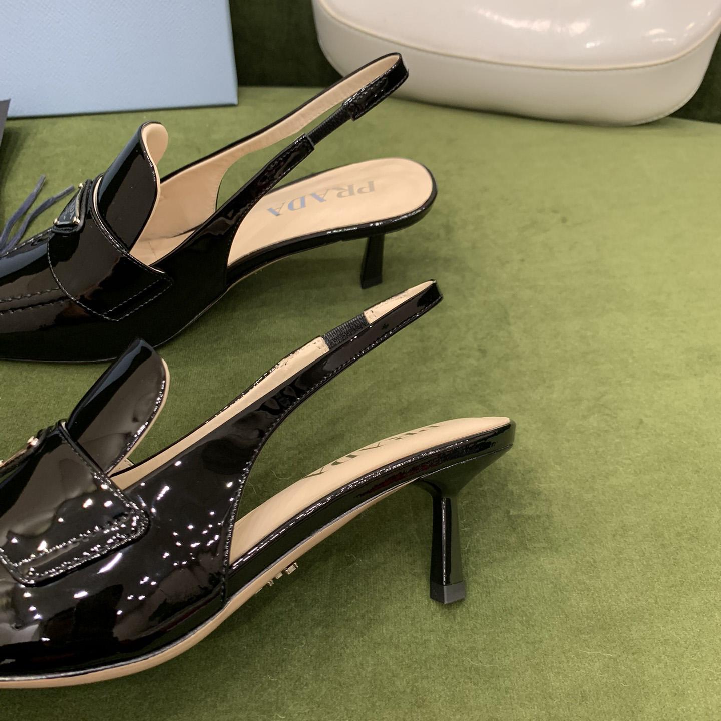 Prada Patent Leather Slingbacks - DesignerGu