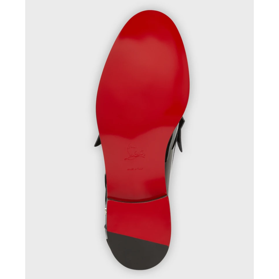 Christian Louboutin Men's No Penny Patent Leather Penny Loafers - DesignerGu