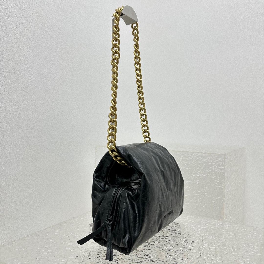 Balenciaga Puffer Small Bag In Black - DesignerGu