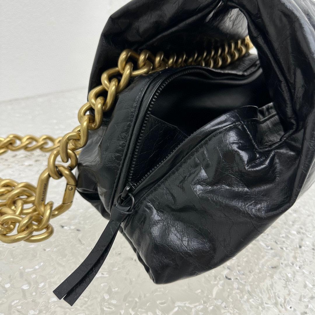 Balenciaga Puffer Small Bag In Black - DesignerGu