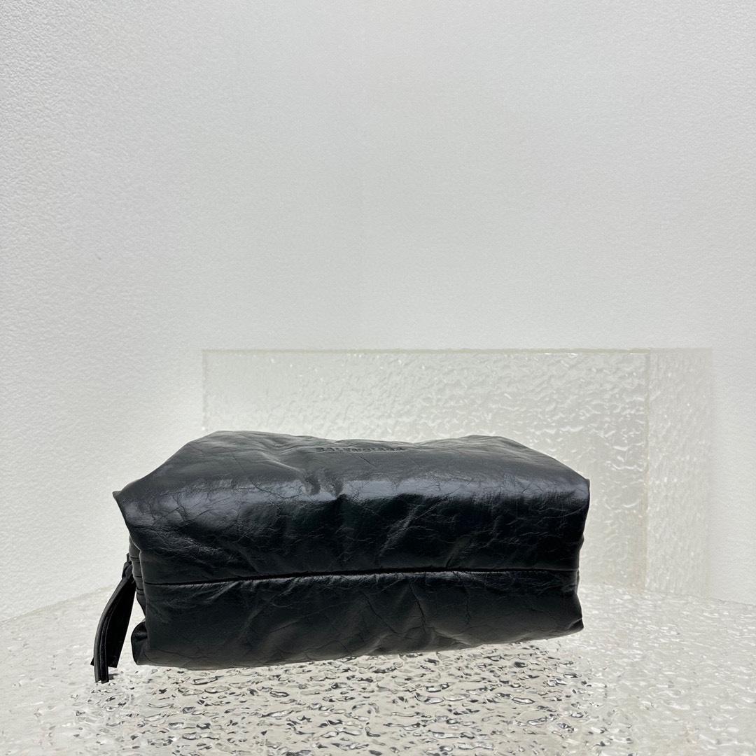 Balenciaga Puffer Small Bag In Black - DesignerGu