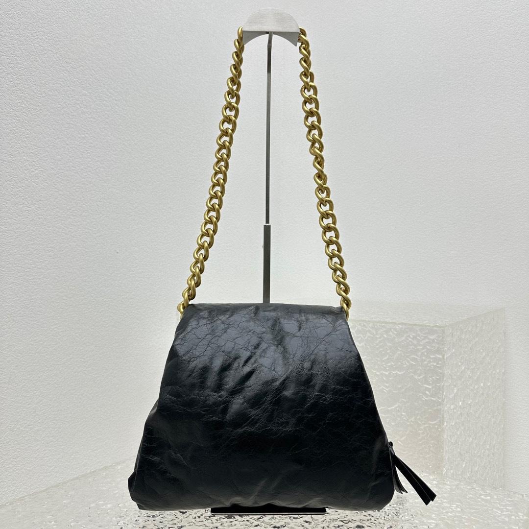 Balenciaga Puffer Small Bag In Black - DesignerGu