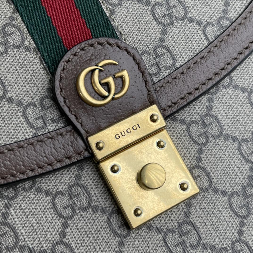 Gucci Ophidia GG Small Top Handle Bag(25-17.5-7cm) - DesignerGu