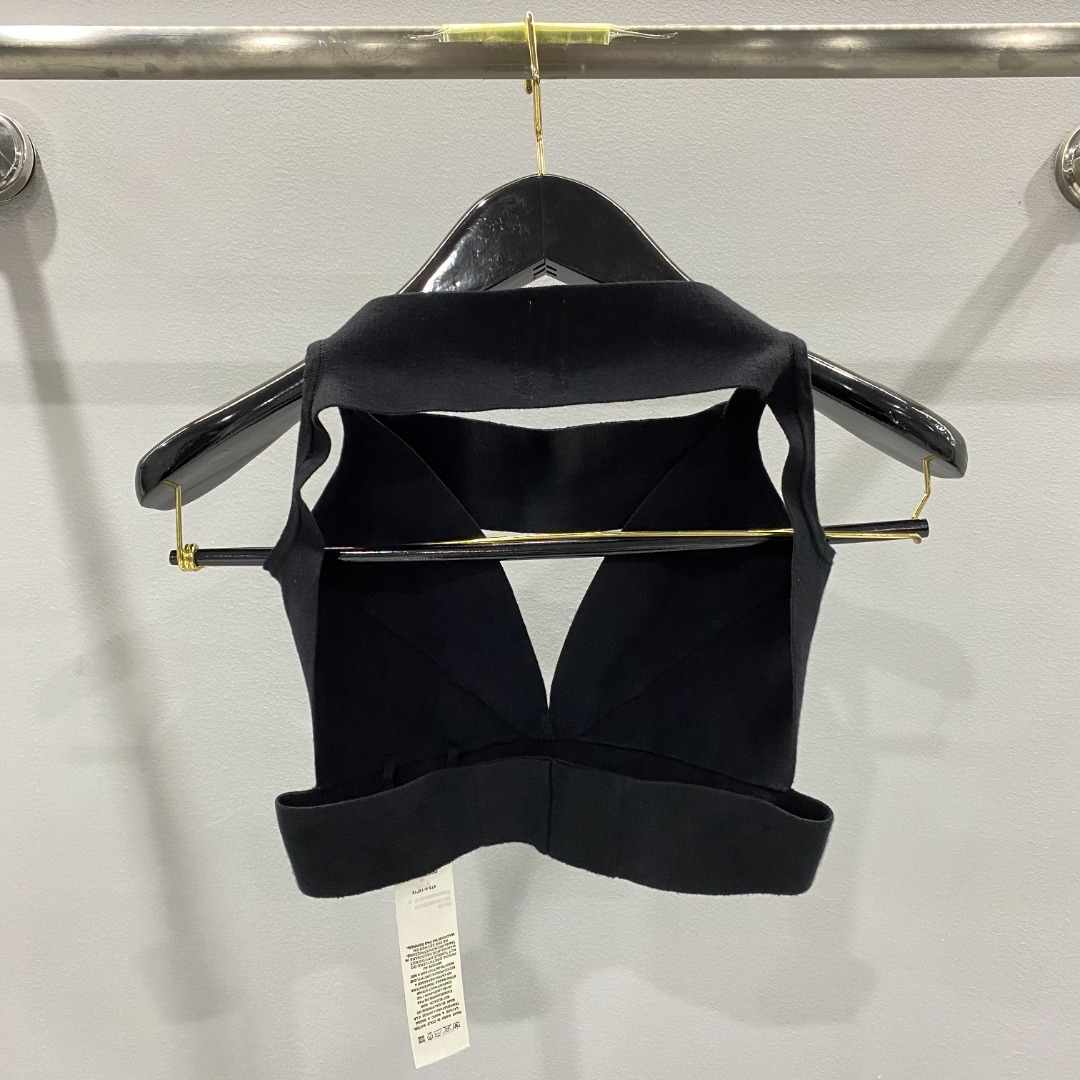 Rick Owens Sling Bra Knit Top - DesignerGu