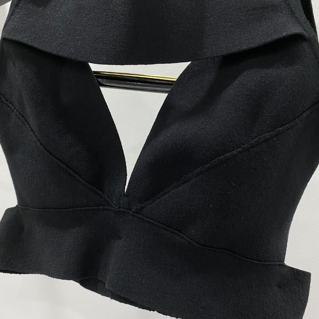 Rick Owens Sling Bra Knit Top - DesignerGu