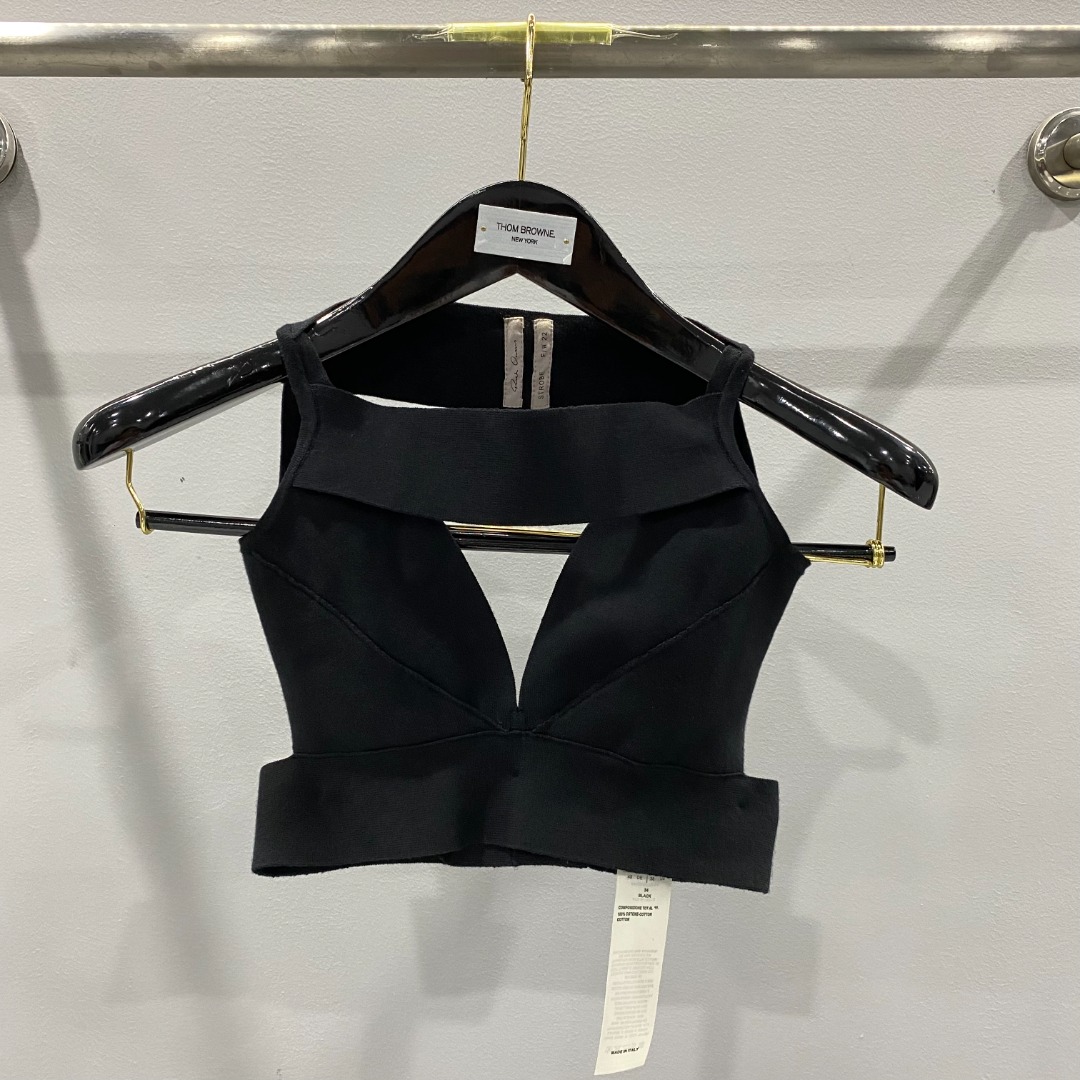 Rick Owens Sling Bra Knit Top - DesignerGu