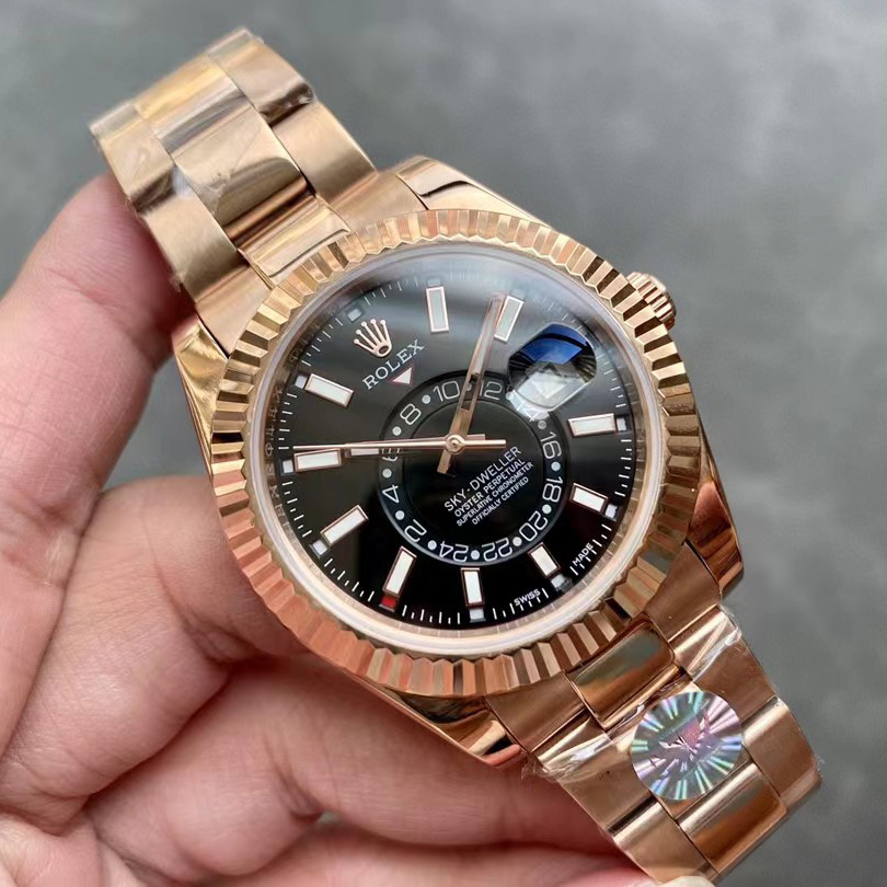 Rolex Sky-Dweller Rose Gold Watch - DesignerGu