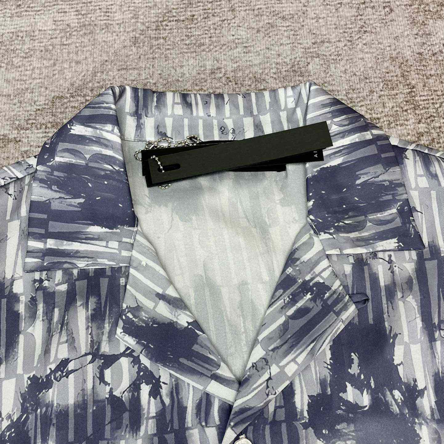 Amiri Tie Dye Amiri Bowling Shirt - DesignerGu