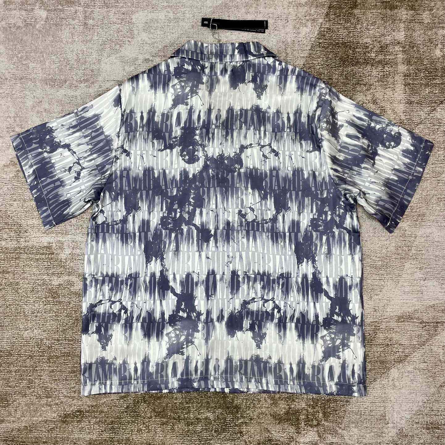 Amiri Tie Dye Amiri Bowling Shirt - DesignerGu