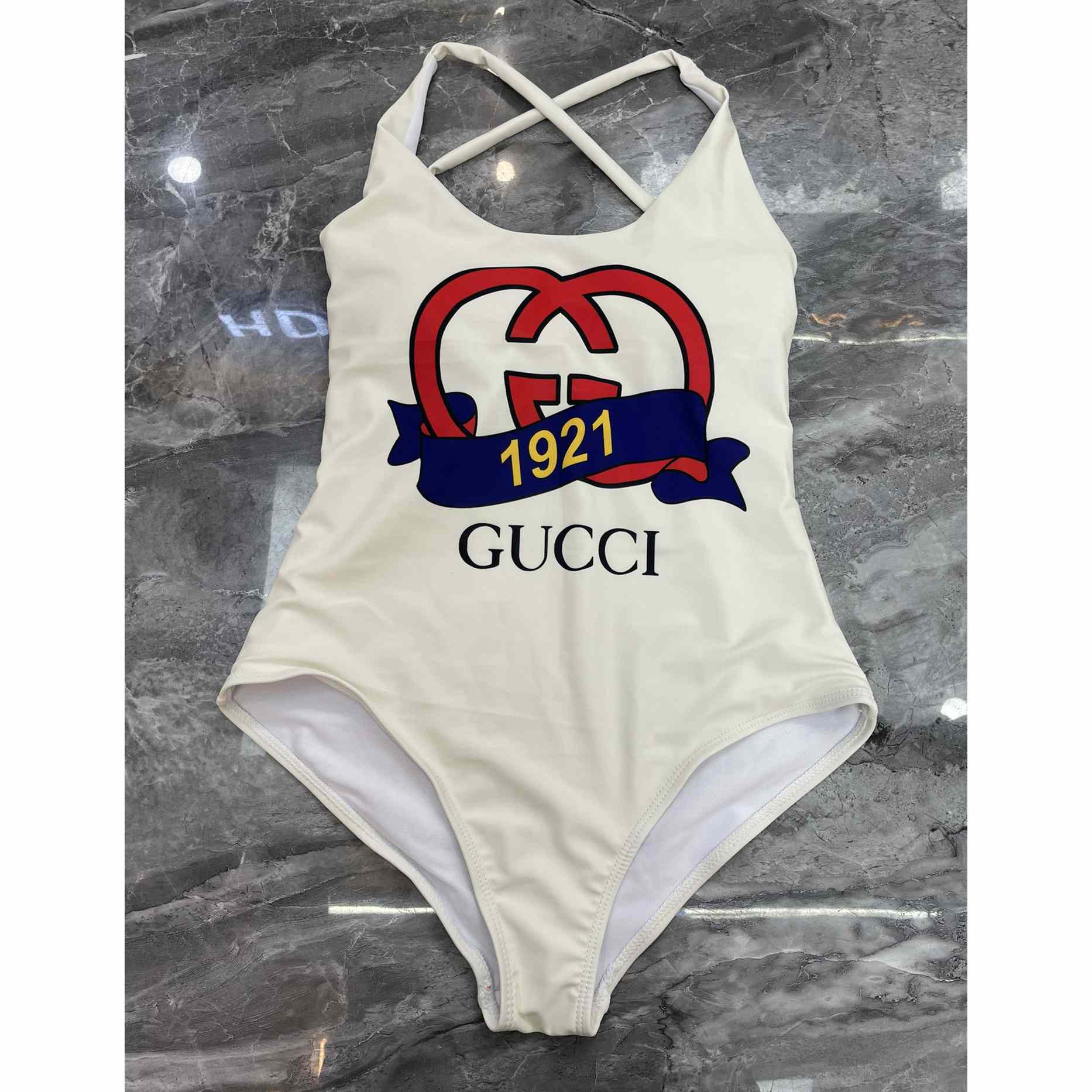 Gucci Sparkling Jersey Swimsuit - DesignerGu