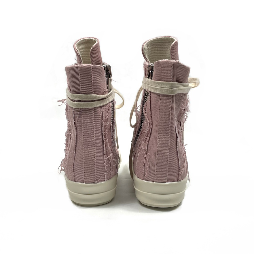 Rick Owens Drkshdw Pink Slash Sneakers - DesignerGu