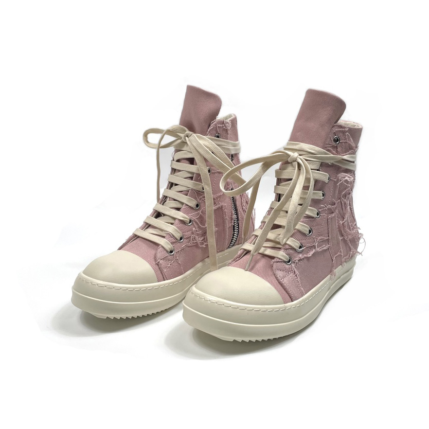 Rick Owens Drkshdw Pink Slash Sneakers - DesignerGu