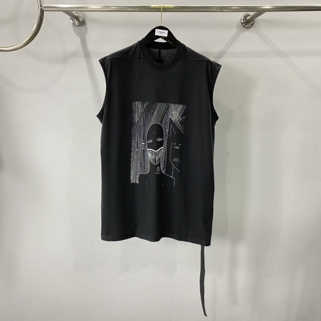 Rick Owens Drkshdw Strobe Sleeveless Tank Top - DesignerGu