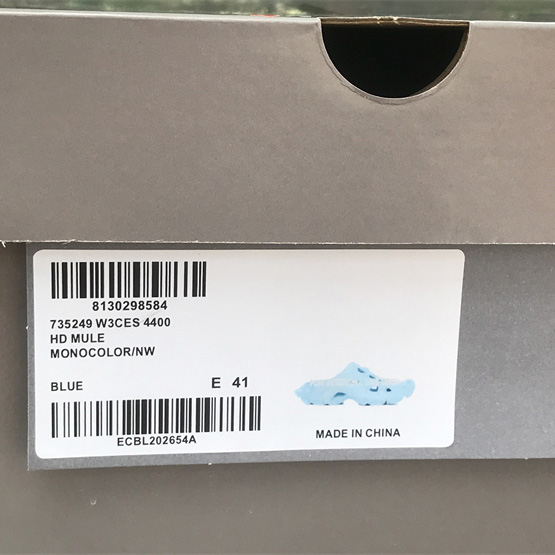 Balenciaga HD Mule In Blue - DesignerGu