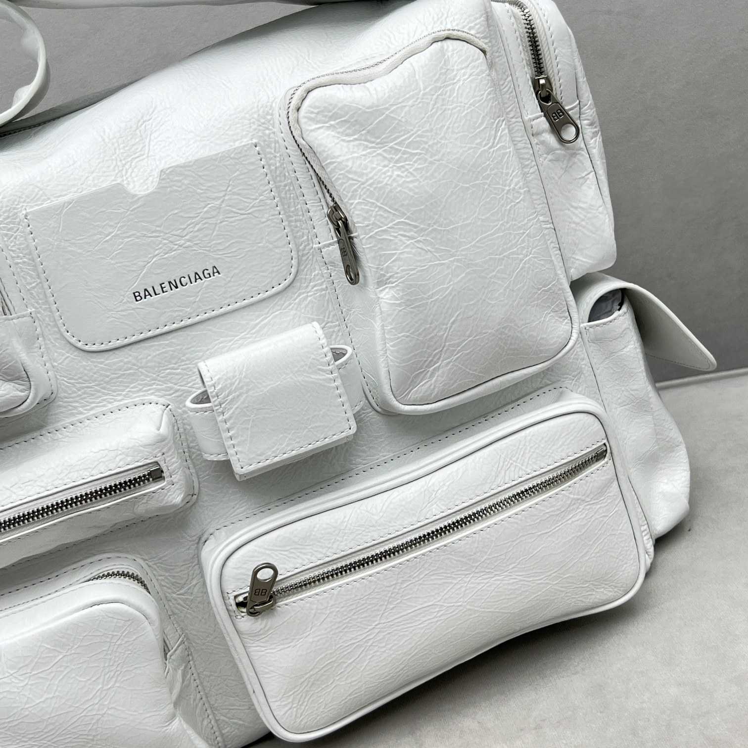 Balenciaga Logo Zipped Shoulder Bag(40x28x18cm) - DesignerGu