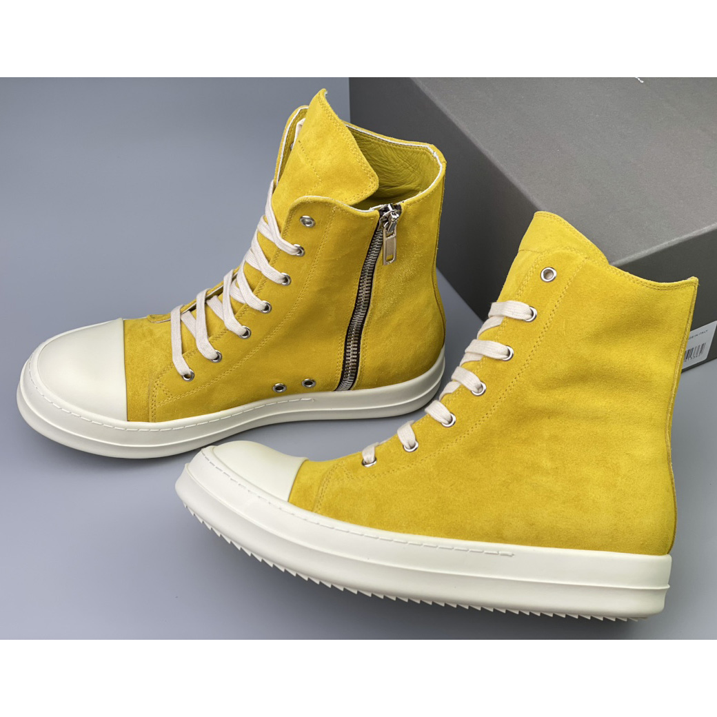 Rick Owens Strobe High-Top Sneakers - DesignerGu