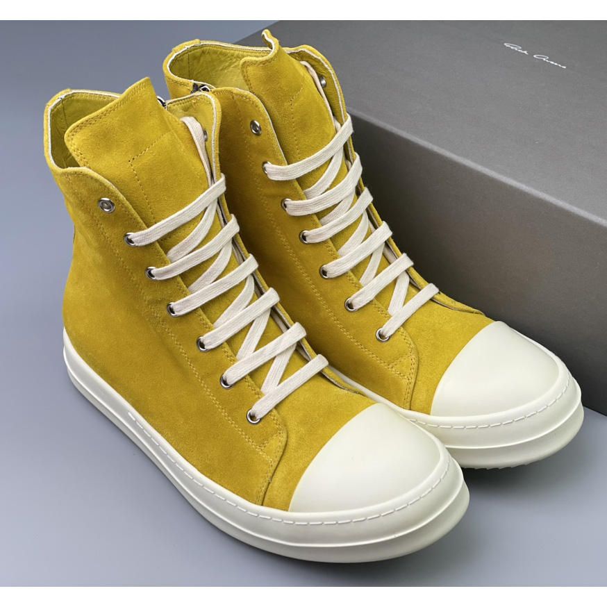 Rick Owens Strobe High-Top Sneakers - DesignerGu