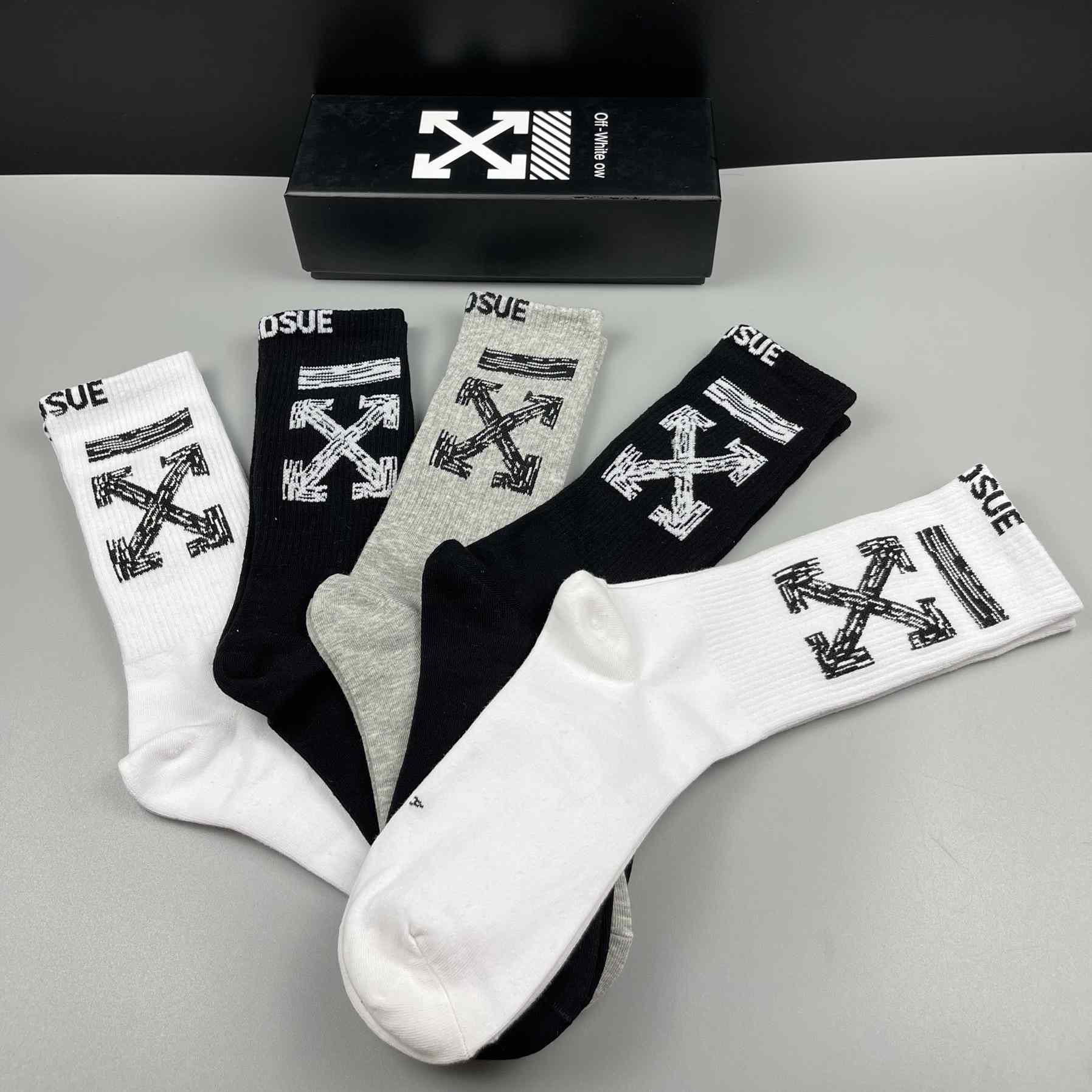 Off White Socks/Box - DesignerGu