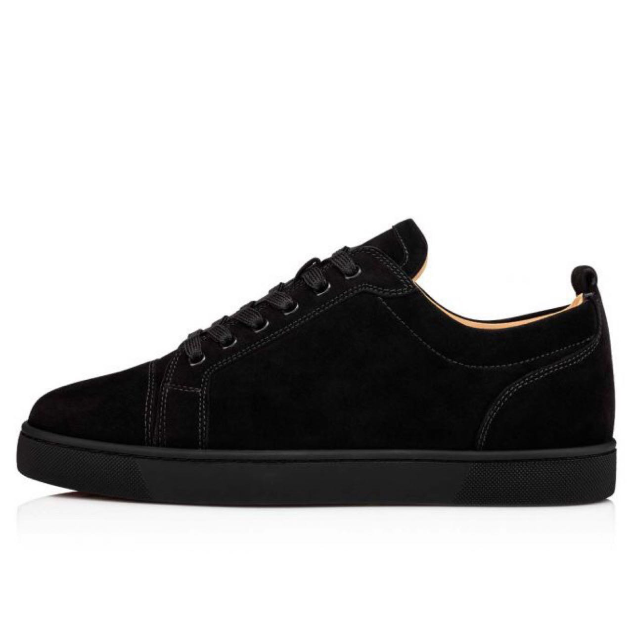 Christian Louboutin Louis Junior Sneakers - Veau velours - Black - DesignerGu