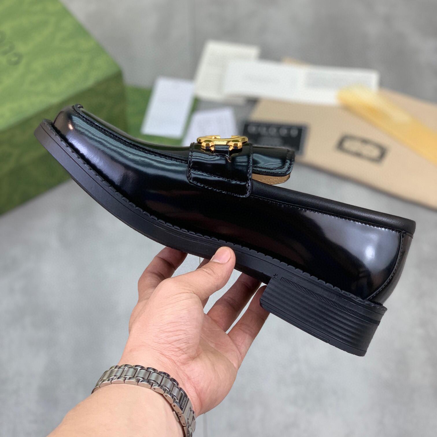 Gucci GG Leather Loafers(Upon Uk Size) - DesignerGu