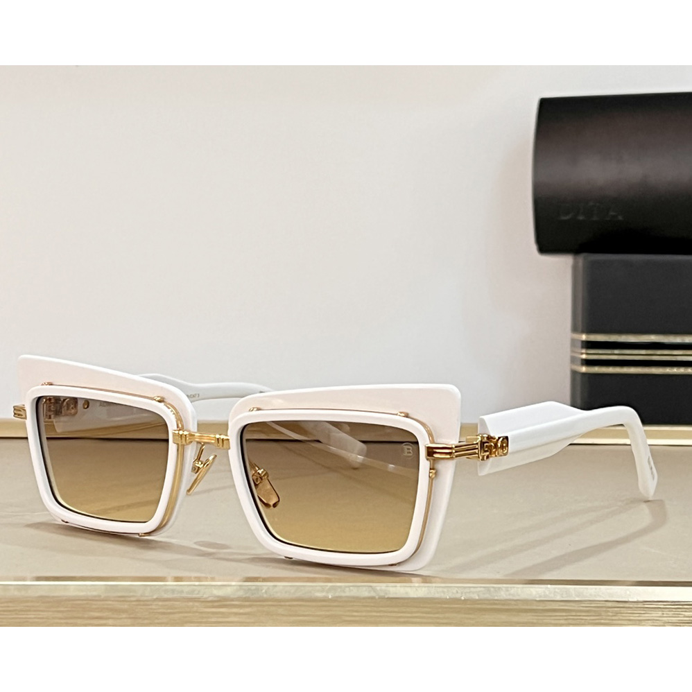 Balmain Admirable Rectangle-frame Sunglasses   BPS-130 - DesignerGu