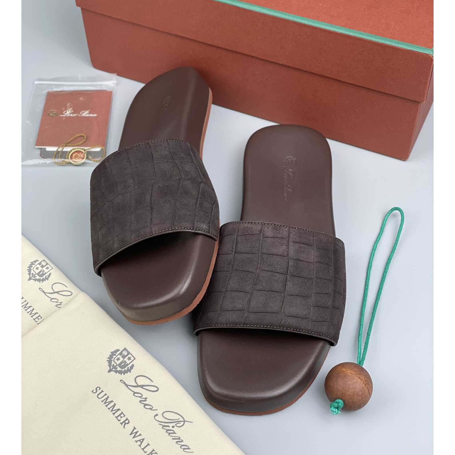 Loro Piana Slide Sandal  - DesignerGu