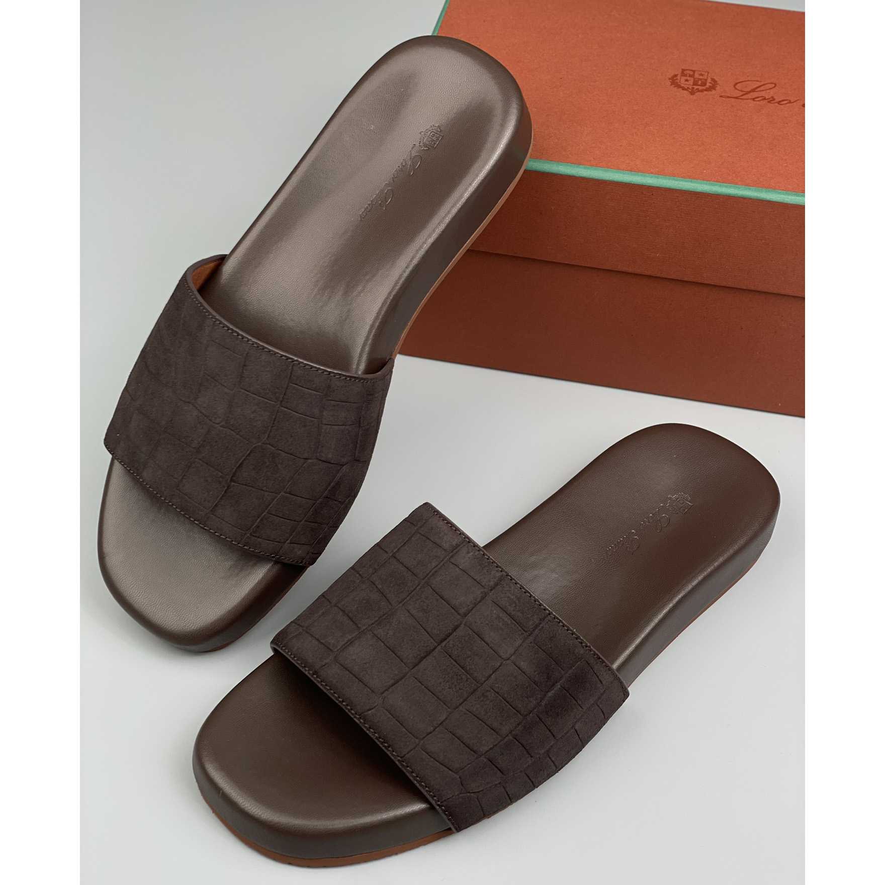 Loro Piana Slide Sandal  - DesignerGu