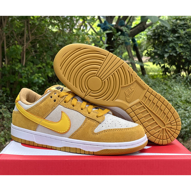 Nike Dunk Low WMNS “Gold Suede” Sneaker       DV7411-200 - DesignerGu