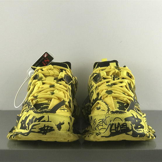 Balenciaga Track Graffiti Sneaker In Yellow - DesignerGu