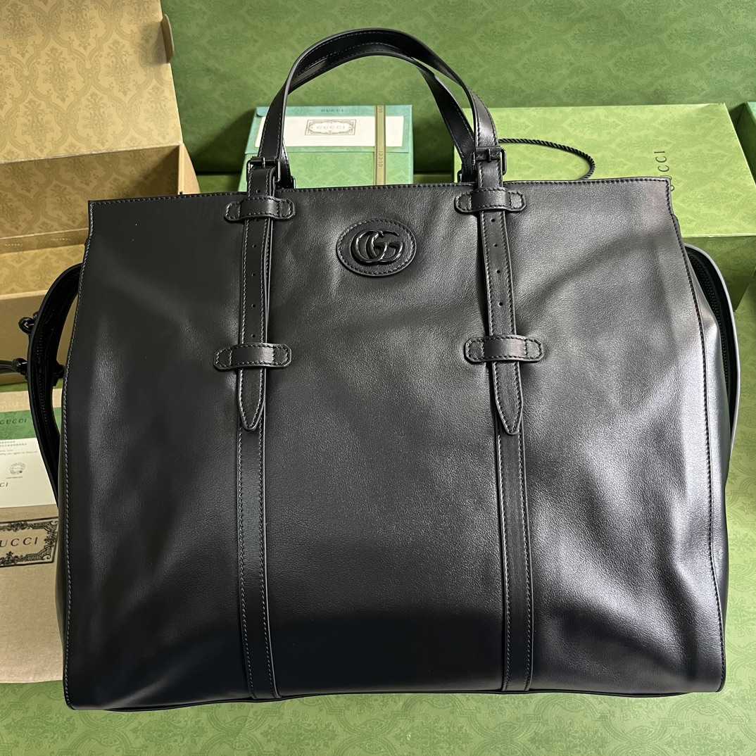 Gucci Large Tote Bag With Tonal Double G (47-36-24cm) - DesignerGu